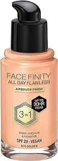 Max Factor Facefinity All Day Flawless Foundation - N75 Golden, 30ml