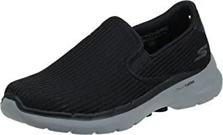 Skechers GO WALK 6, Men s Shoes, BLACK GREY, 42.5 EU