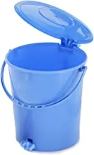 Kuber Industries Plastic Dustbin Garbage Bin With Handle, 10 Liters (Blue)