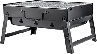 Barbeque Stand With Grill Durable Iron Construction, Rf10358 - Foldable Barbecue Charcoal Grill, Bbq Charcoal Grills Folding Tabletop Kabab Smoker Grill For Outdoor Camping