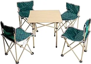 Outdoor - Camping & Picnic Table And 4 Chairs Set - Multi Color