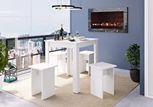 Art In Furniture Table Set And Stools Amalfi
