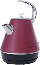 ALSAIF 1.5Liter 2200W Electric Cordless Kettle Stainless Steel Body, Red E95032/2 2 Years warranty