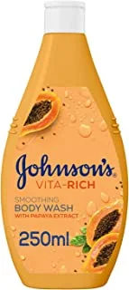 Johnson's Body Wash - Vita-Rich, Smoothing Papaya, 250ml