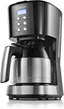 ALSAIF 1Liter 900W Electric Drip Coffee Maker , Black E03438 2 Years warranty