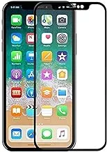 واقي شاشة خماسي الأبعاد لهاتف Apple iPhone X | إطار أسود