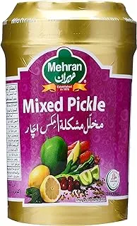 Mehran Mixed Pickle Jar, 1000 G, Green