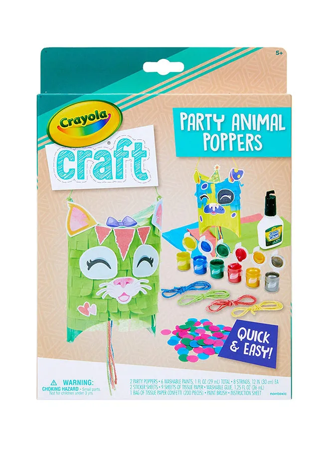 Crayola Craft Party Animal Poppers 26.5x19.00x2.50cm
