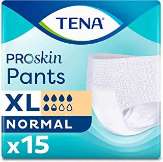Tena Proskin Normal Incontinence Adult Pants, Extra Large, 15 Count