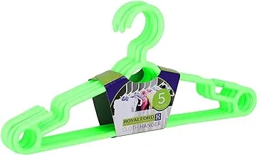 Royalford 5Pc Plastic Cloth Hanger 1X48, Assorted