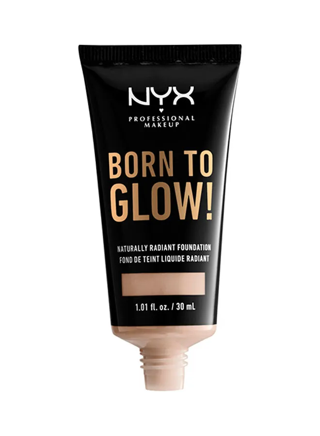 NYX PROFESSIONAL MAKEUP Born To Glow! Naturally Radiant Foundation Porcelain
