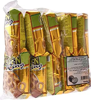 Golden ring onion onion crackers, 60 g (pack of 10)
