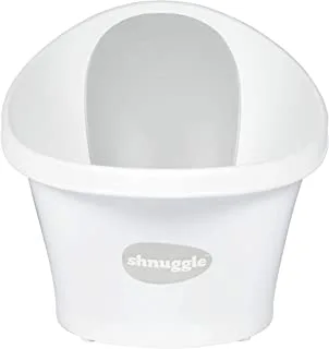 Shnuggle Baby Bath Tub, White with Grey