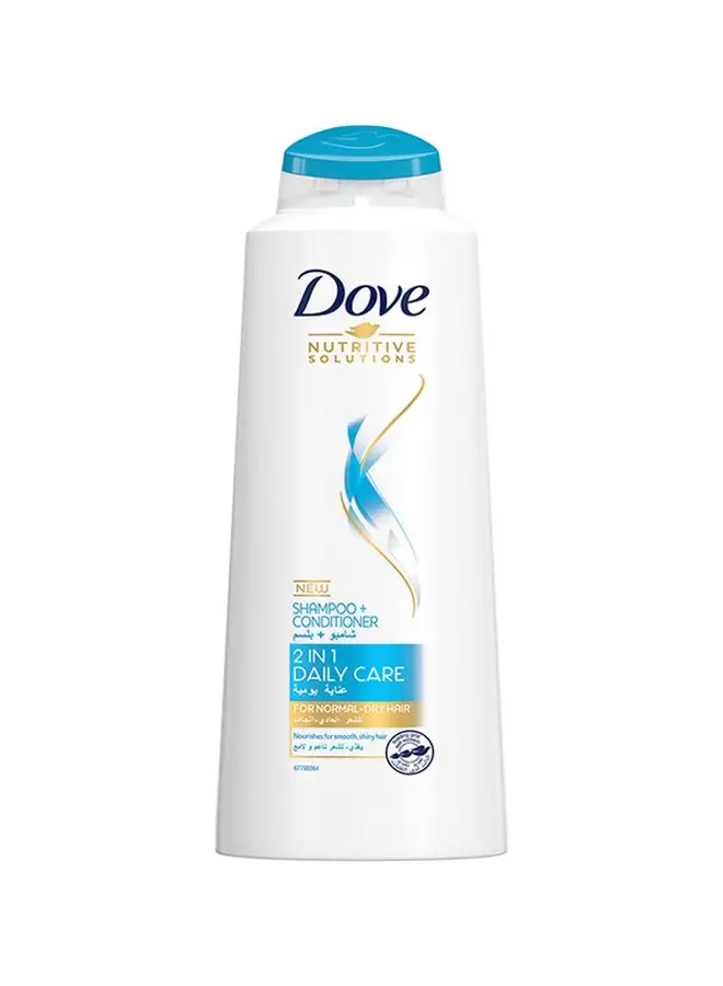 Dove Nutritive Solutions 2 In 1 Shampoo And Conditioner For Normal Dry Hair 600ml