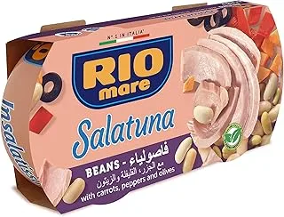 Riomare Tuna Salatuna Beans, 2 x160 g ,Pack of 1