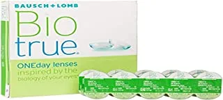 Biotrue ONEday -Daily disposable soft contact lenses, Diopter (-1.25) - 90 Lens Pack