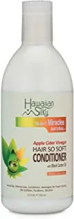Hawaiian Silky Apple Cider Vinegar Hair So Soft Conditioner With Black Castor Oil, 12Oz