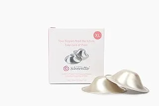 Silverette Nursing Cups - Soothing Sore Breasts Or Cracked With Silver (XL)