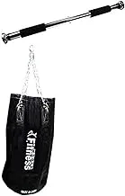 Fitness World Sand Bag Boxing Empty Size 60 cm with Fitness World Door Fitness Bar