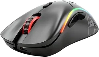 Glorious Model D Wireless Gaming Mouse - RGB Mouse Wireless - 69 g Superlight Mouse - Ergonomic Computer Mouse - Honeycomb Mouse (Matte Black)