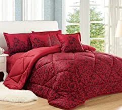 Medium Filling Comforter Set, Single Size, 4 Pieces, By Sleep Night