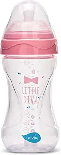 Nuvita Mimic Cool Anti Colic Baby Bottles, 250 ml, Pink