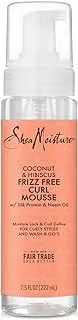 SHEA MOISTURE Curl Mousse for Frizz Control Coconut and Hibiscus with Shea Butter 7.5 oz