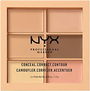 NYX Professional Makeup Conceal, Correct, Contour Palette, Light 01 Full Size
