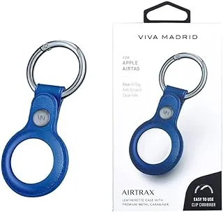 Viva Madrid Airtrax Leather Case For Airtag - Blue