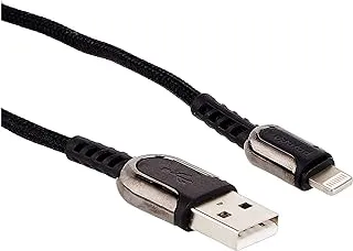 Porodo Metal Braided Lightning Cable 2.4m - Black
