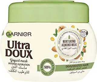 Garnier Ultra Doux Almond Milk Intense Hydration Yogurt Mask, 300Ml