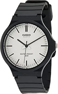 Casio Mens Quartz Watch, Analog Display and Resin Strap MW 240 7EVDF, black