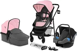 Kinderkraft - 3-In-1 Juli Stroller - Pink, 0 - 2 Months