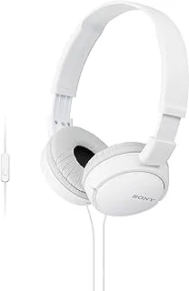 Sony MDR-ZX110AP Extra Bass Smartphone Headset With Mic (White) Headphone -, MDRZX110AP/W, 3.5mm Mini-jack pin, One Size