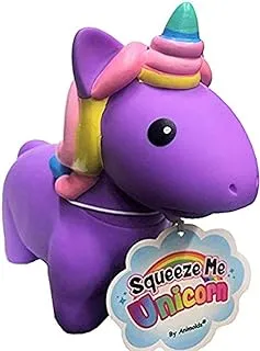 Animolds-Animolds Squeeze Me Unicorn, 10cm L x 8.5cm H in assorted colors, squeeze to make a cute sound *Design patent*