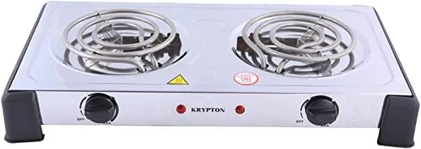 Krypton Stainless Steel Double Burner Hot Plate | Model No KNHP5310 with 2 Years Warranty