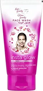 Glow & Lovely Formerly Fair & Lovely Face Wash With Glow Multivitamins Instaglow To Remove Dullness & Brighten The Skin, 150Ml
