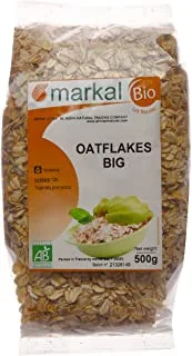 Organic Organic Big Oat Flakes By Markal , 500Gm (Brown)