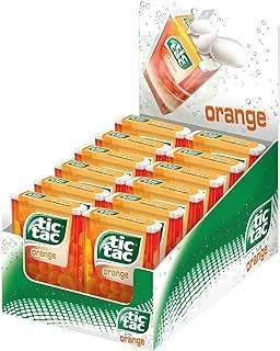 Tic Tac Orange Flavour Gum, 12 x 18 g