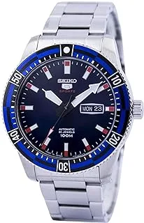 Srp731J - Seiko 5 Sports Automatic, 24 Jewels, Calendar, 100M Water Resistant, Blue Dial, Stainless Steel, Silver