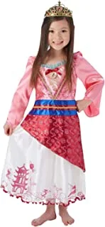 Rubie'S 620493L Official Disney Princess Mulan Deluxe Costume, Kids', Large (Age 7-8 Years)