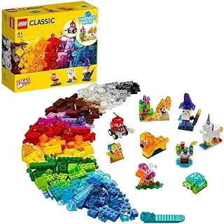 LEGO® Classic Creative Transparent Bricks 11013 Kids’ Building Kit (500 Pieces)