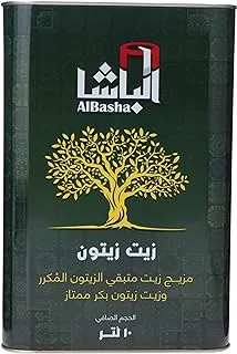 Al Basha Refined Pomace Blended With Extra Virgin Olive Oil, 10 Ltr