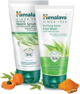 Himalaya Purifying Neem Face Wash -150ML X Himalaya Purifying Neem Scrub - 150ML Free 75011001333065