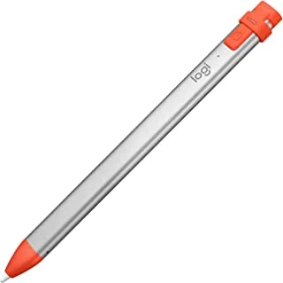 Logitech Crayon Digital Pencil For Ipad Pro 12.9-Inch (3rd Gen), Ipad Pro 11-Inch, Ipad (6th, 7th, 8th And 9th Gen), Ipad Air (3rd And 4th Gen), Ipad Mini 5, Ios 12.2 And Above - Orange