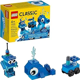 LEGO® Classic Creative Blue Bricks 11006 Kids’ Building Kit Starter Set (52 Pieces)