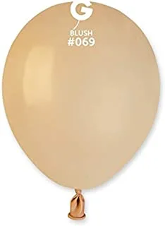 Gemar Standard Latex Balloon 100 Pieces, 5 Inch Size, Blush