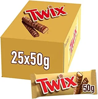 Twix Twin Chocolate Bar, 50 gx25 pcs
