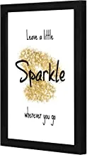 Lowha LWHPWVP4B-461 Leavea Little Sparkle Wall Art Wooden Frame Black Color 23X33Cm By Lowha