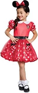 Disguise Disney Minnie Mouse Girls' Costume, Red Size (2T) 11981S